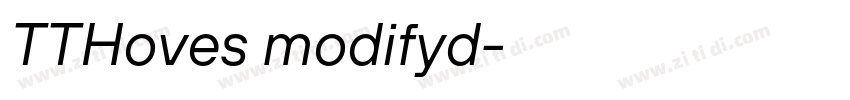 TTHoves modifyd字体转换